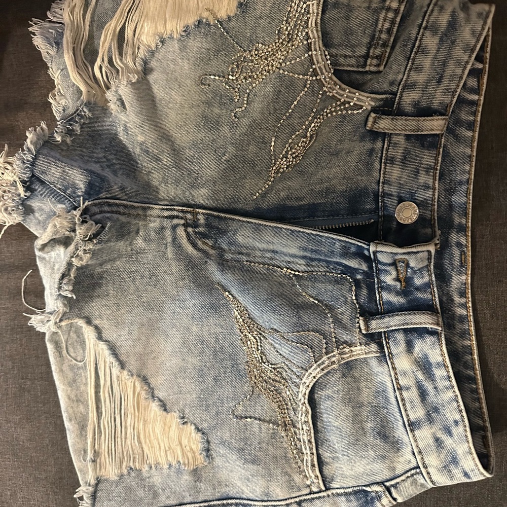 Shein Distressed Denim Shorts